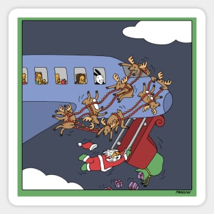 Santa sleigh Sticker